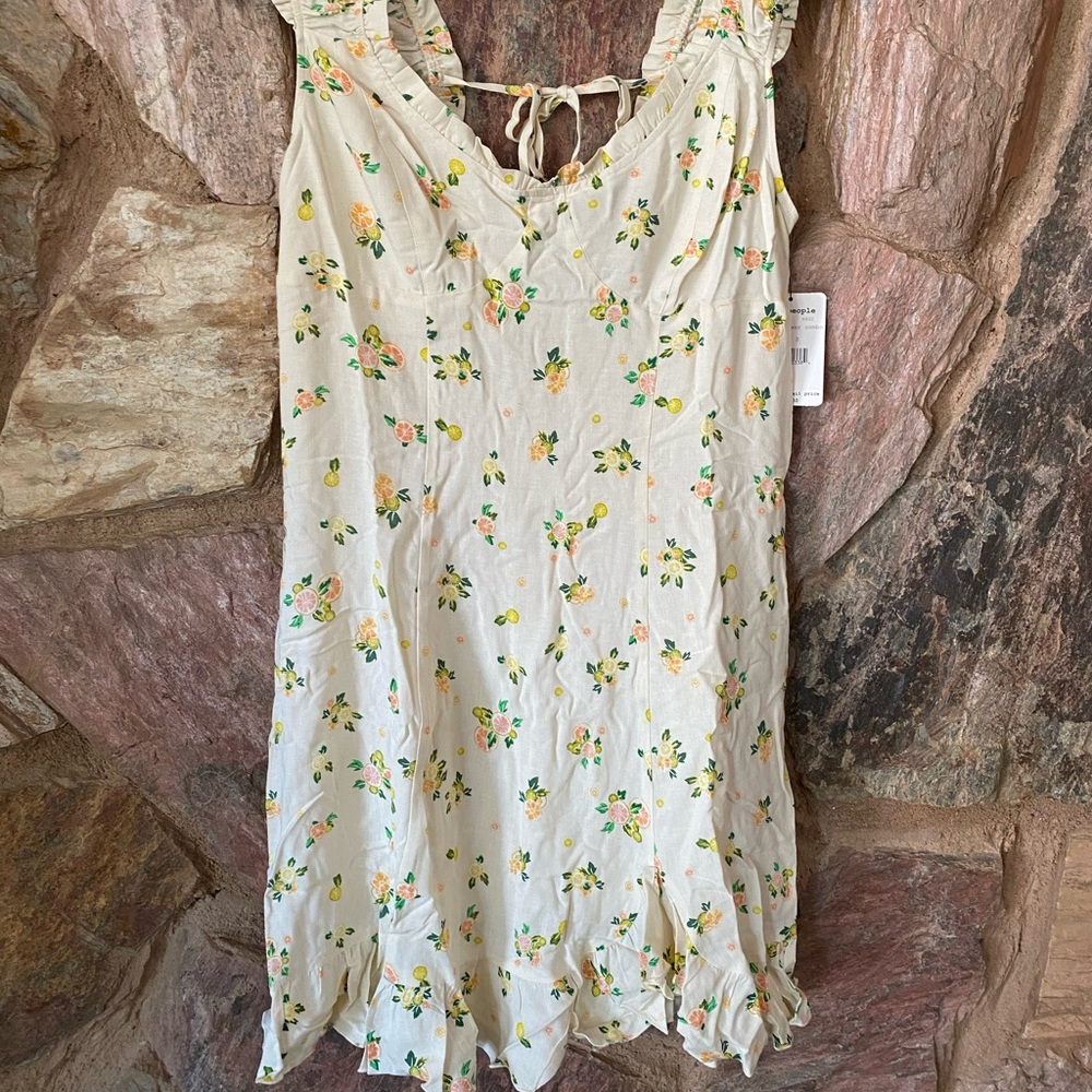 Free people lemon and grapefruit dress